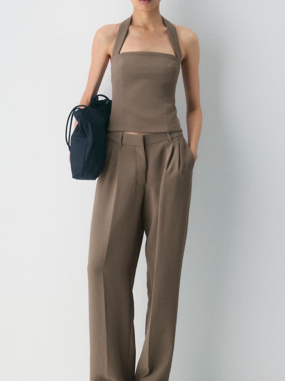 Aritzia Women's Brown and Khaki Vest